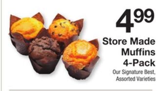 The Fresh Grocer Store made muffins 4-pack offer