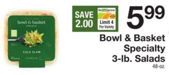 The Fresh Grocer Specialty 3-lb. salads offer
