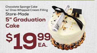 DeCicco & Sons 5 graduation cake offer