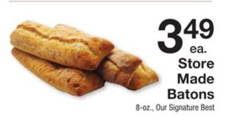 The Fresh Grocer Store made batons offer