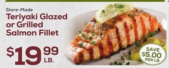 DeCicco &amp; Sons Teriyaki glazed or grilled salmon fillet offer