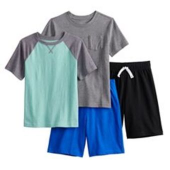 Kohl's Toddler boy jumping beans® essential tees & shorts 4-pack set offer