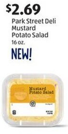 Aldi Park Street Deli Mustard Potato Salad 16 oz. offer