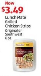 Aldi Lunch Mate Grilled Chicken Strips Original or Southwest 6 oz. offer