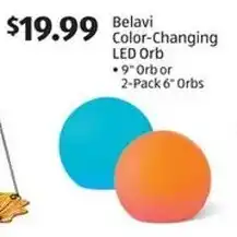 Aldi Belavi Color-Changing LED Orb .9" Orb or 2-Pack 6" Orbs offer
