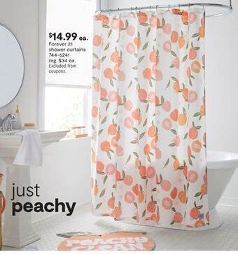JC Penney Forever 21 shower curtains offer