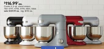 JC Penney Cooks 5.3-qt. stand mixers offer