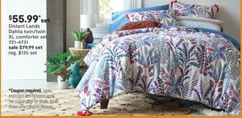 JC Penney Distant lands dahlia twin/twin xl comforter set offer