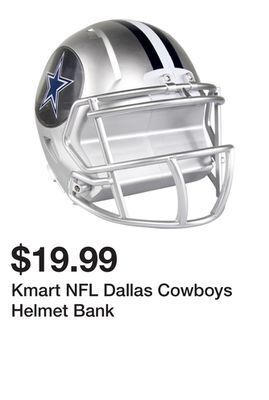 Kmart Kmart nfl dallas cowboys helmet bank offer