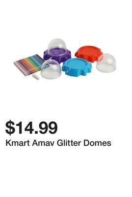 Kmart Kmart amav glitter domes offer