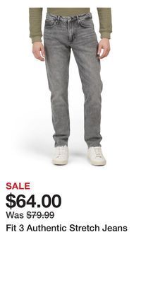 TJ Maxx Fit 3 authentic stretch jeans offer