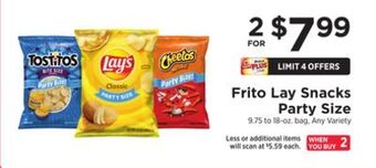 ShopRite Snacks party size offer