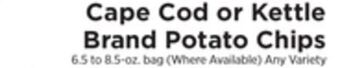 ShopRite Cape cod or kettle brand potato chips offer