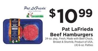 ShopRite Pat lafrieda beef hamburgers offer