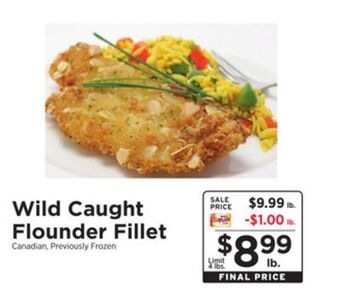 ShopRite Wild caught flounder fillet offer