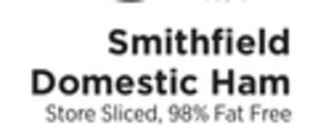 ShopRite Smithfield domestic ham offer