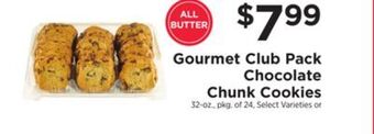 ShopRite Gourmet club pack chocolate chunk cookies offer