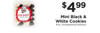 ShopRite Mini black & white cookies offer