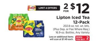 ShopRite Iced tea 12-pack offer