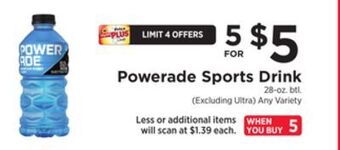 ShopRite Sports drink offer