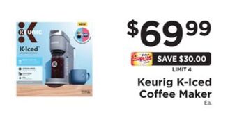 ShopRite K-iced coffee maker offer