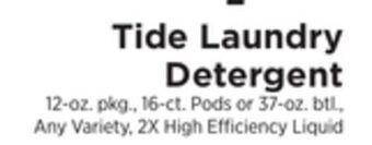 ShopRite Laundry detergent offer
