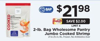 ShopRite 2-lb. bag jumbo cooked shrimp offer