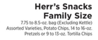 ShopRite Snacks family size offer