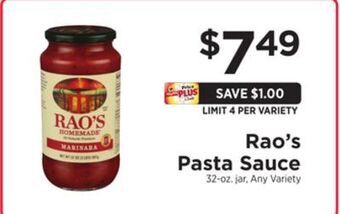 ShopRite Pasta sauce offer