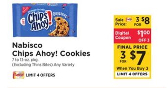 ShopRite Chips ahoy! cookies offer
