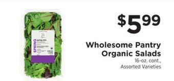 ShopRite Organic salads offer