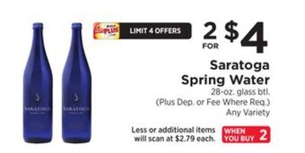 ShopRite Spring water offer