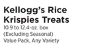 ShopRite Rice krispies treats offer