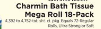 ShopRite Bath tissue mega roll 18-pack offer