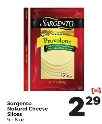 Weis Markets Sargento natural cheese slices offer