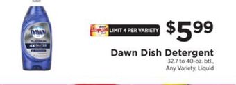 ShopRite Dish detergent offer