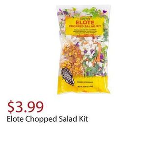 Trader Joe's Elote chopped salad kit offer