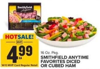 Food Lion 16 Oz. Pkg. SMITHFIELD ANYTIME FAVORITES DICED OR CUBED HAM offer