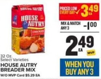 Food Lion 32 Oz Select Varieties HOUSE AUTRY BREADER MIX offer