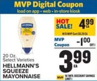 Food Lion HELLMANN'S SQUEEZE MAYONNAISE offer