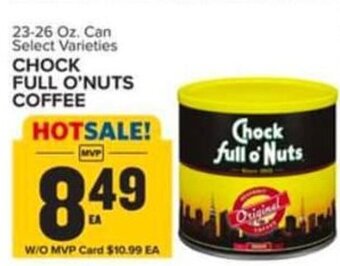 Food Lion CHOCK FULL O'NUTS COFFEE offer