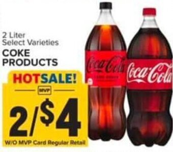 Food Lion 2 Liter Select Varieties Coke Products offer