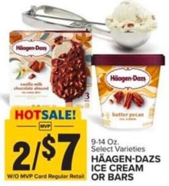 Food Lion 9-14 Oz. Select Varieties HÄAGEN-DAZS ICE CREAM W/O MVP Card Regular Retail OR BARS offer