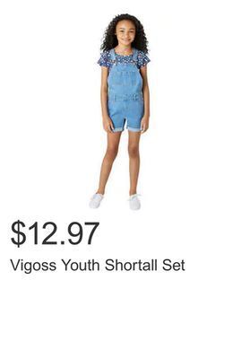 Costco Vigoss youth shortall set offer
