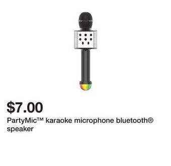 Five Below Partymic™ karaoke microphone bluetooth® speaker offer