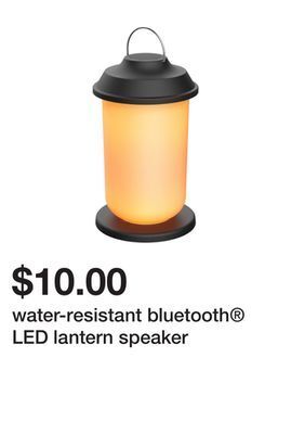 Five Below Water-resistant bluetooth® led lantern speaker offer