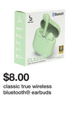 Five Below Classic true wireless bluetooth® earbuds offer