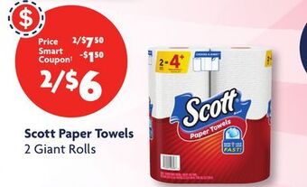 Family Dollar Scott paper towels offer