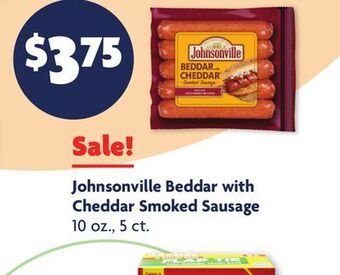 Family Dollar Johnsonville beddar with cheddar smoked sausage offer