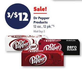 Family Dollar Dr pepper products offer